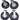 2 x Frosal Bockrolle + 2 x Lenkrolle Set Ø 260 x 85 mm | 3.00-4 Rad als 4-tlg. Set | Luftrad