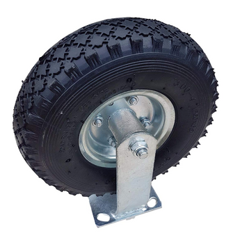 FROSAL Bockrolle Ø 260 x 85 mm | 3.00-4 Rad | Luftrad auf Stahlfelge Silber