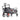 FUXTEC faltbarer Bollerwagen CT500 mit Sonnendach, grau