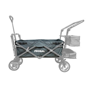 FROSAL Stoff-Bezug Bollerwagen Leo in grau