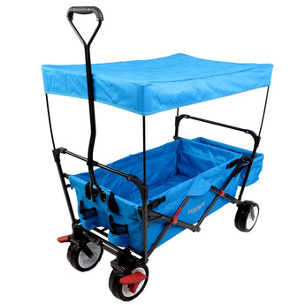 FUXTEC faltbarer Bollerwagen FX-CT350, türkisblau