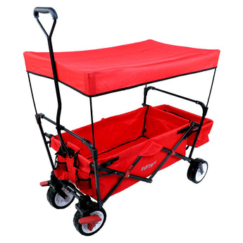 FUXTEC faltbarer Bollerwagen FX-CT350, rot