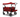 FUXTEC faltbarer Premium Kompakt-Bollerwagen CTC850, rot