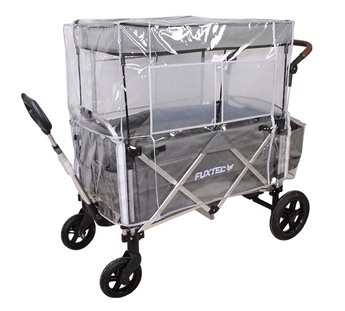FROSAL / FUXTEC Regenschutz Regenverdeck transparent für Bollerwagen Victor / CTL900 und CTL950