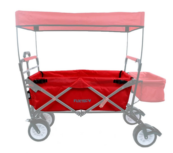 FUXTEC Bollerwagen Sitzstoffbezug für CT-500 / JW76C, rot