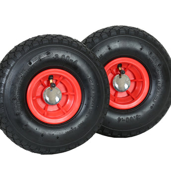 FROSAL Ersatzrad - Rad Nabe 20mm/60mm für Bollerwagen oder Sackkarre mit Achsbefestigung 2 Stück