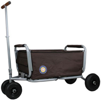 Beachtrekker LiFe faltbar mit Bremse, braun