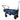 FROSAL Bollerwagen Nick PRO blau faltbar mit Schiebegriff Dach & Bremse