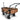 FROSAL Bollerwagen Nick PRO braun faltbar mit Schiebegriff Dach & Bremse