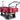 FROSAL Bollerwagen Nick PRO rot faltbar mit Schiebegriff Dach & Bremse