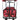 FROSAL Bollerwagen Nick PRO rot faltbar mit Schiebegriff Dach & Bremse