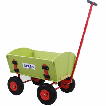 ECKLA Bollerwagen Easy Trailer mit Luftbereifung und festem Kunststoffaufbau, wetterfest