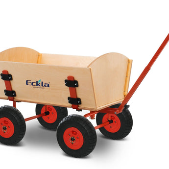 ECKLA Holzbollerwagen Easy Trailer mit Luftbereifung