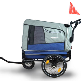 FROSAL Fahrradanhänger 2in1 Hundetrailer Hundebuggy Lasse