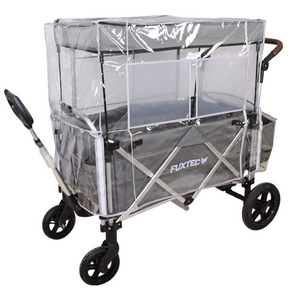 FROSAL / FUXTEC Regenschutz Regenverdeck transparent für Bollerwagen Victor / CTL900 und CTL950