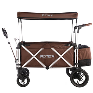 FUXTEC faltbarer Premium Bollerwagen FX-CTL900 in Braun